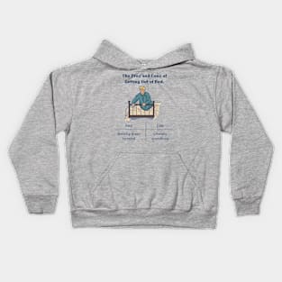 Morning Dilemma: Bed vs. World - 8bit Pixelart Kids Hoodie